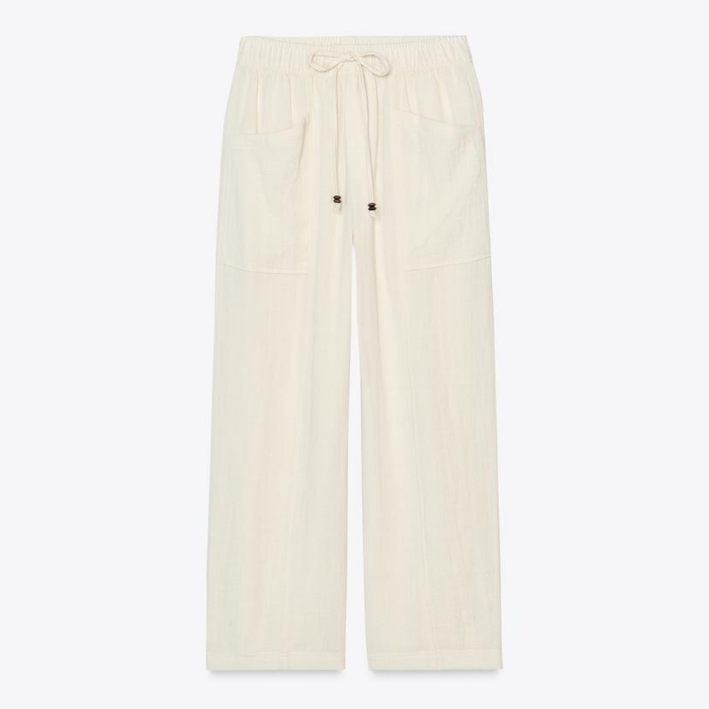 NWT Zara Cream Drawstring Joggers